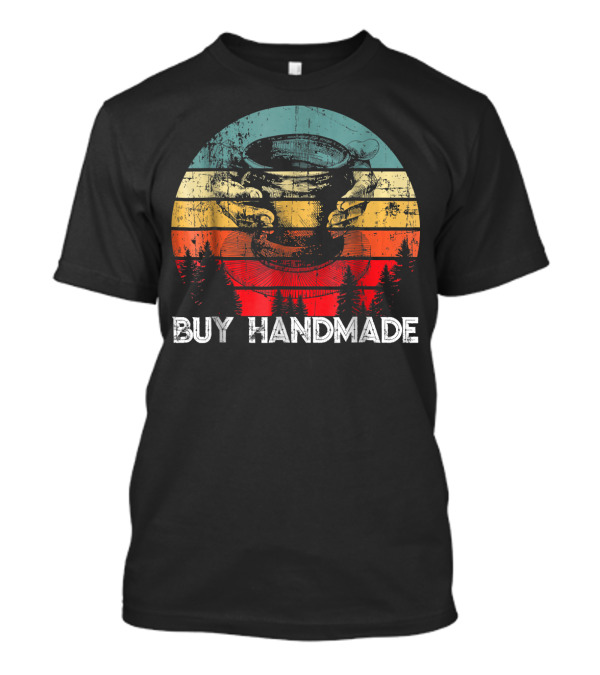 Buy Handmade Clay Retro Pottery Ceramics Vintage Sunset Aesthetic T-Shirt