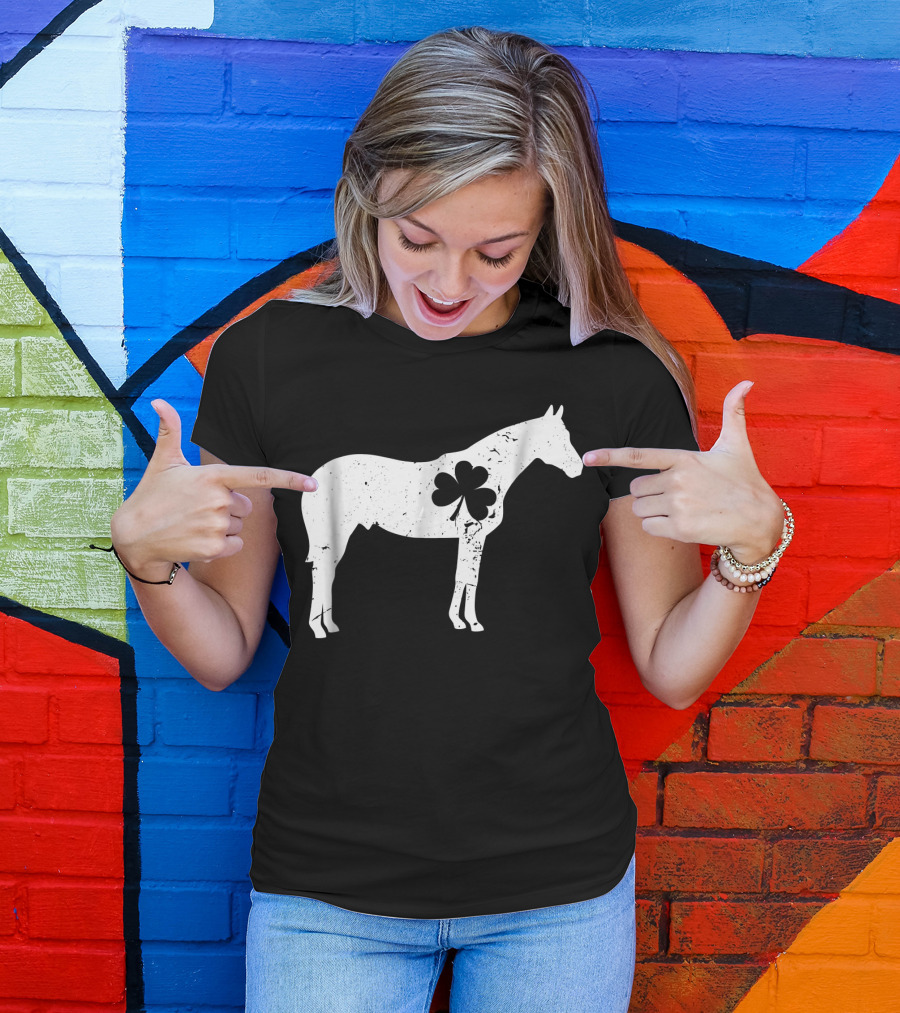 Horse Shamrock Horse Saint Patrick's Iconic T-Shirt