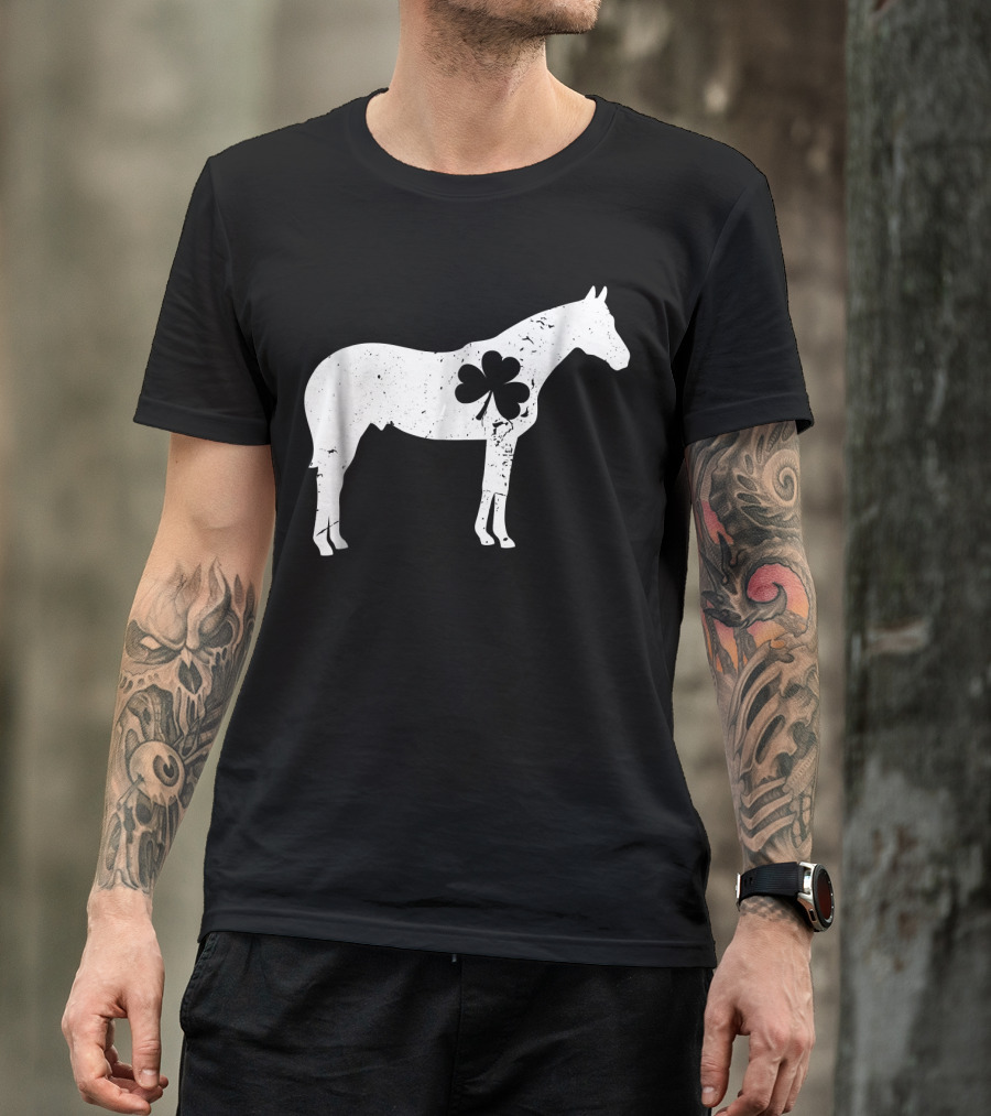 Horse Shamrock Horse Saint Patrick's Iconic T-Shirt