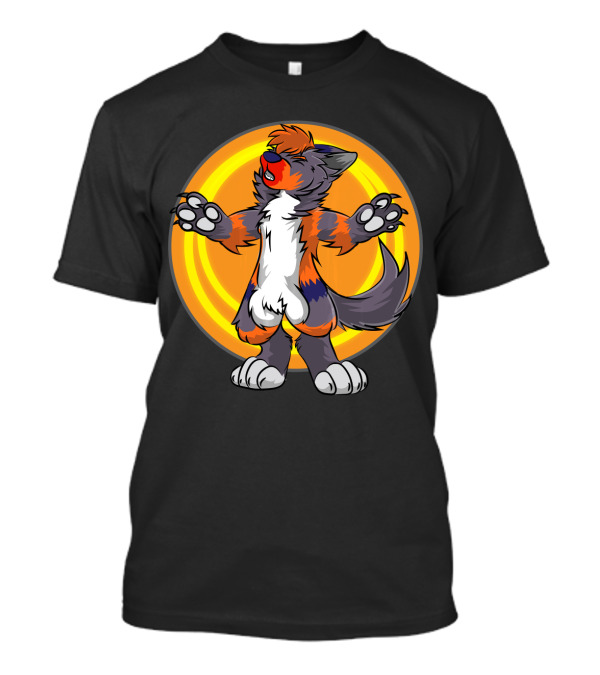 Howling Wolf Furry Fursona Wolves T-Shirt
