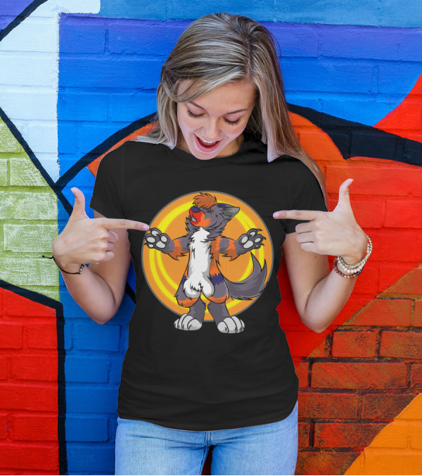 Howling Wolf Furry Fursona Wolves T-Shirt