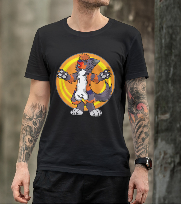 Howling Wolf Furry Fursona Wolves T-Shirt