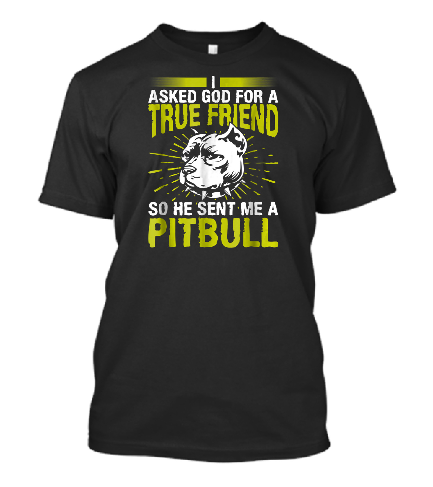 I Asked God For A True Friend So He Sent Me A Pitbull T-Shirt