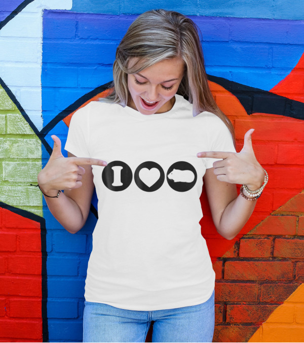 I Heart Guinea Pig Love Guinea Pig T-Shirt
