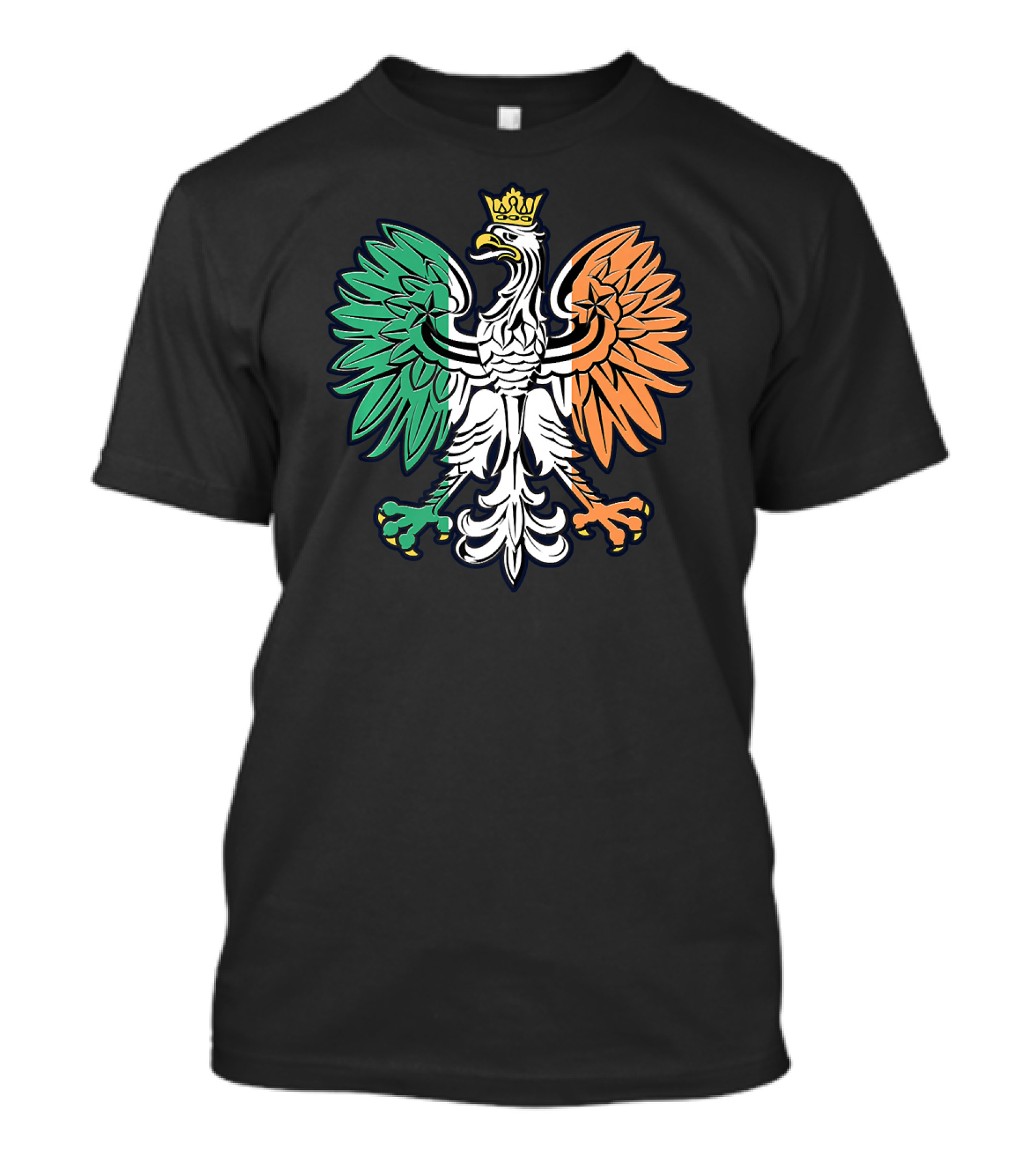 Irish Flag Colors Polish Eagle Pride Iconic T-Shirt