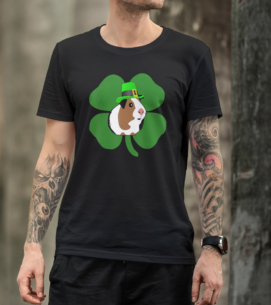 Irish Guinea Pig Clover Hat Sai T-Shirt