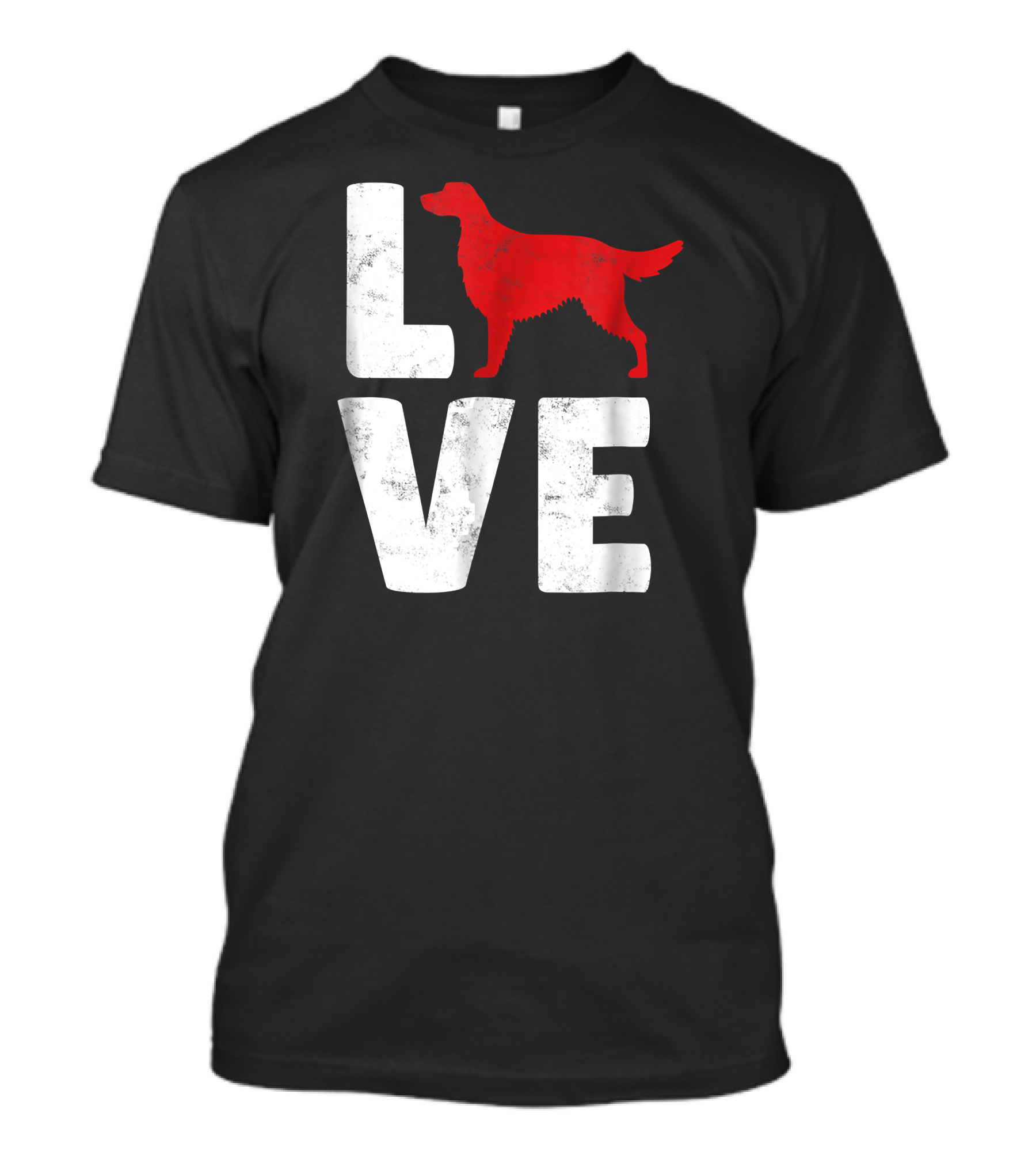 LOVE Irish Setter Dog Red T-Shirt