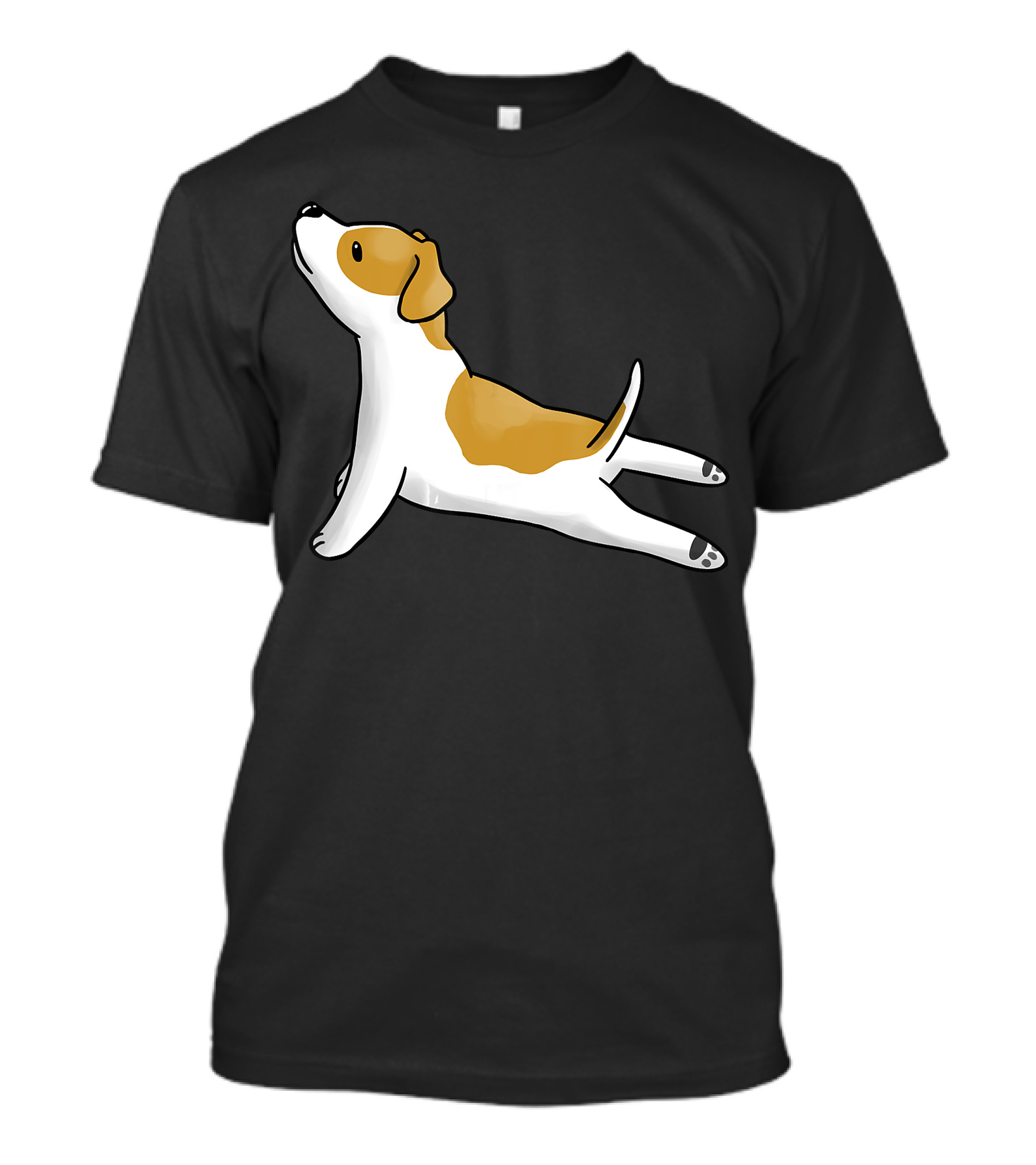 Jack Russell Terrier Funny Yoga Pose Dog T-Shirt