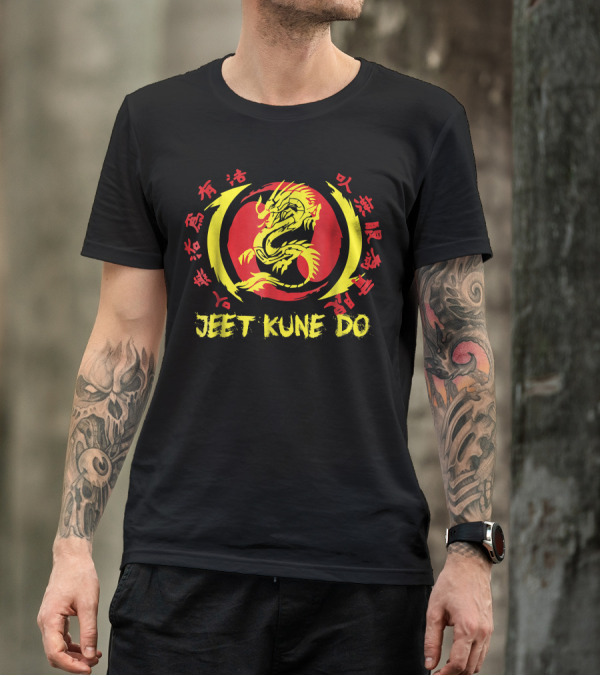 Jeet Kune Do Dragon Symbol Kanji Martial Arts Emblem T-Shirt