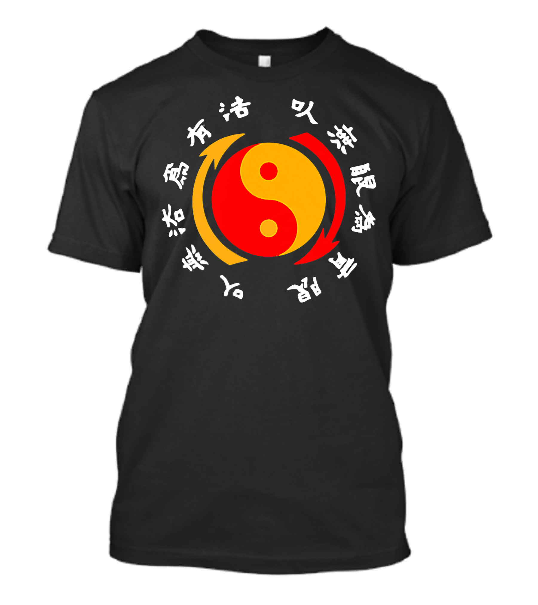 Jeet Kune Do Martial Arts Dojo Training Yin Yang Symbol Chinese Characters T-Shirt