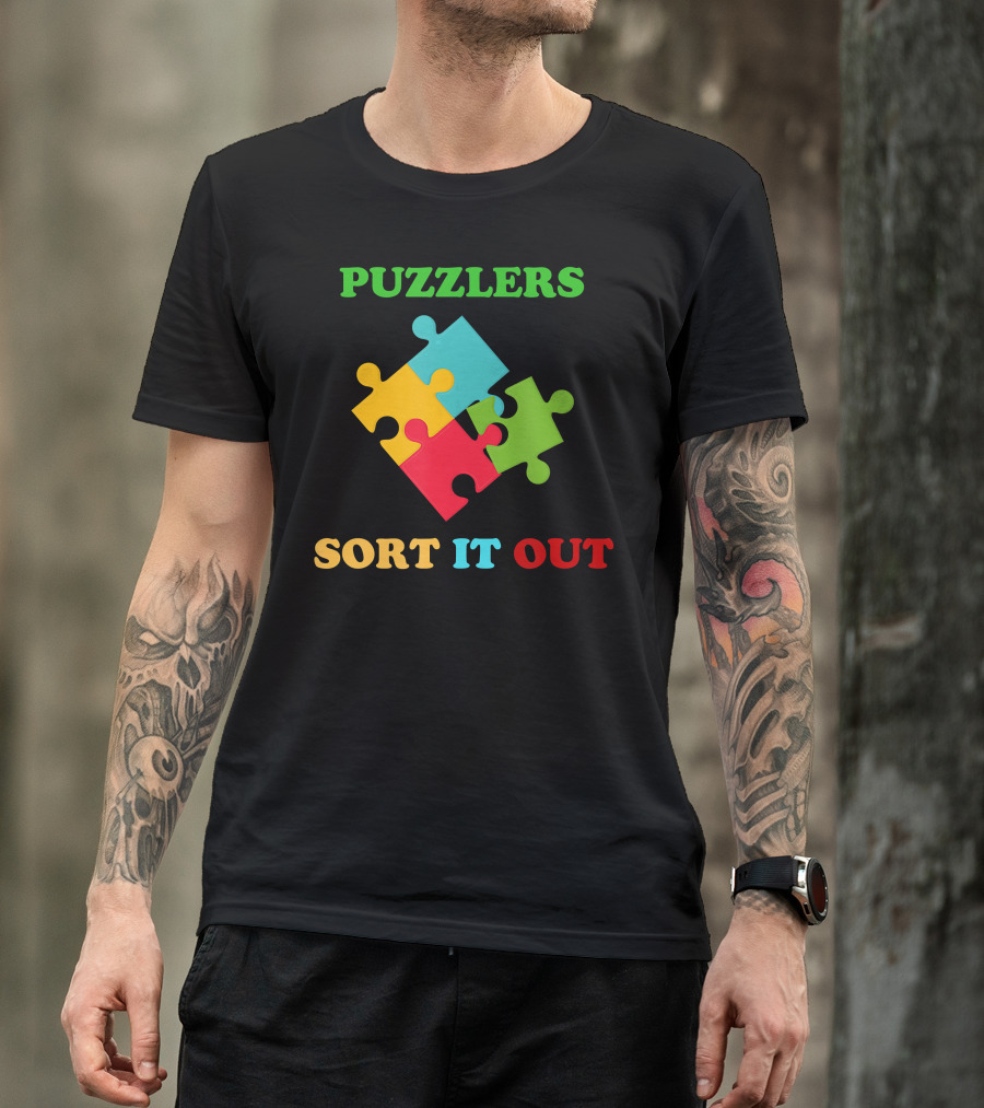 Puzzlers Sort It Out Jigsaw Lovers T-Shirt
