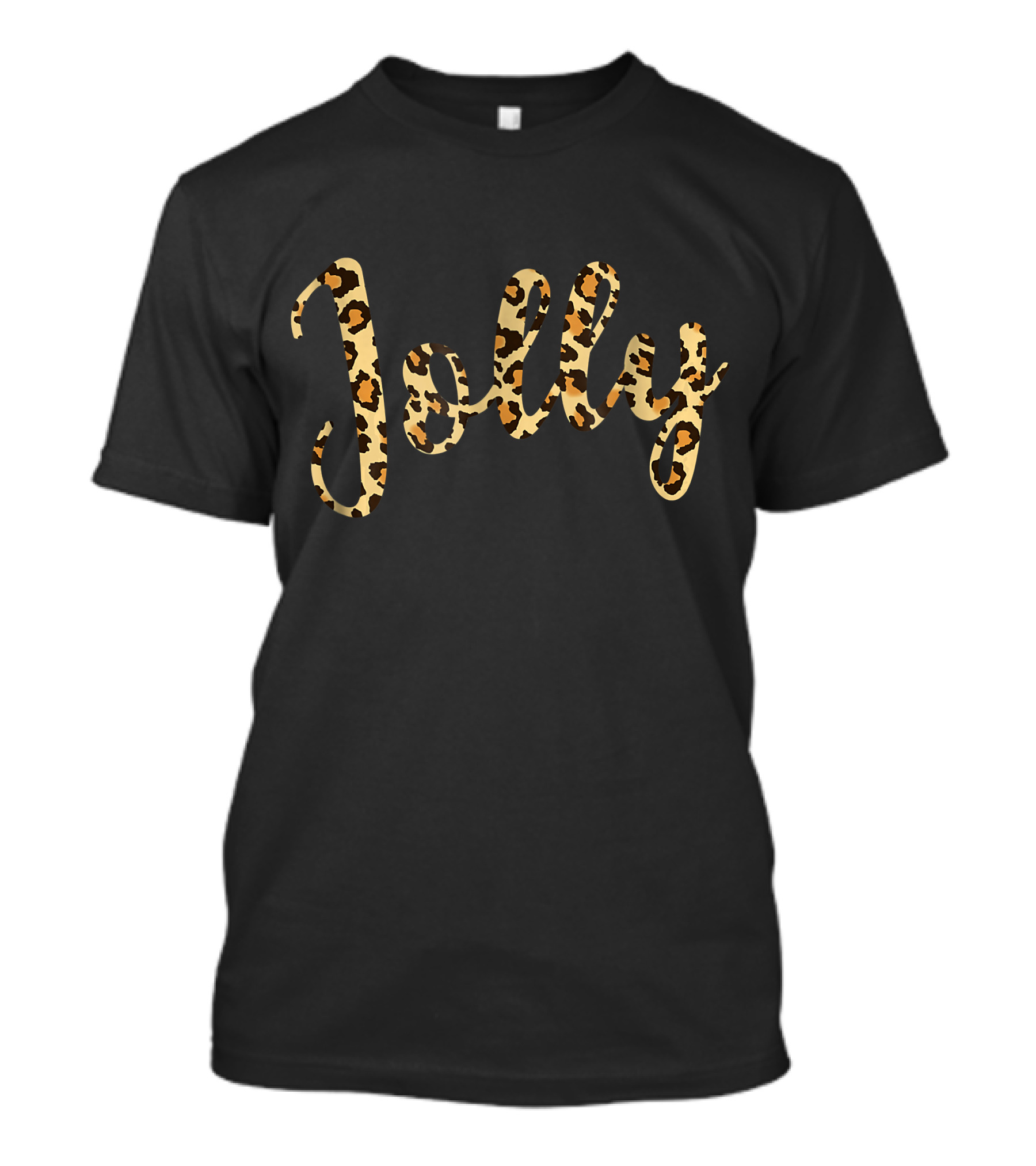 Jolly Christmas Leopard Animal Holiday T-Shirt