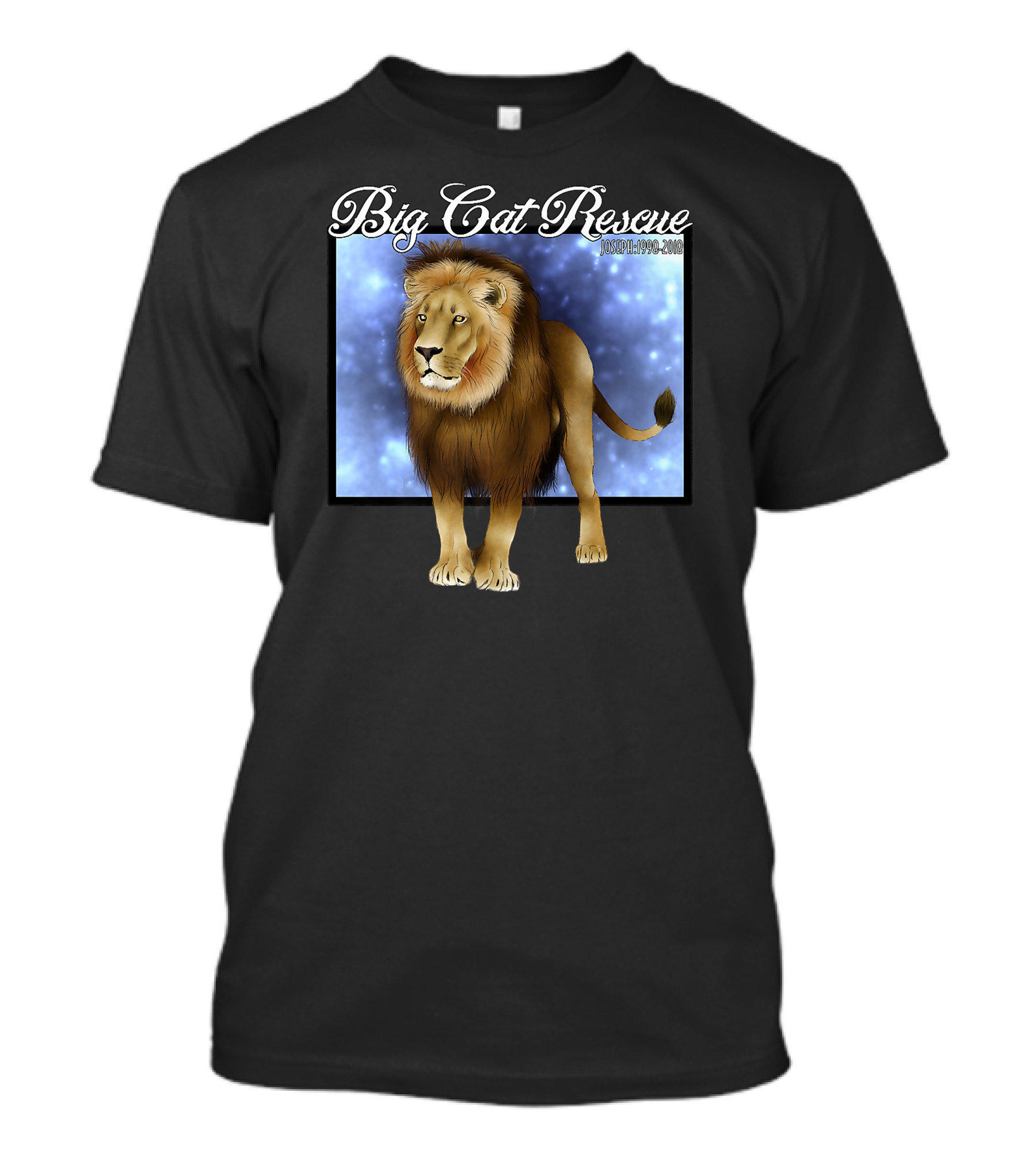 Big Cat Rescue Joseph 1996-2008 Lion Memorial Space T-Shirt