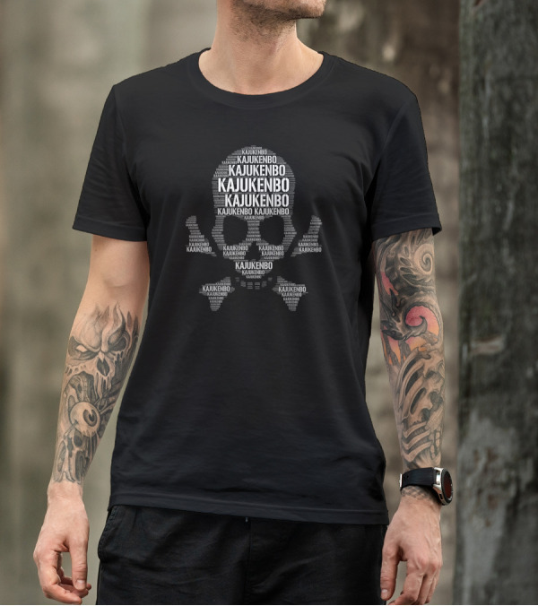 Kajukenbo Skull Martial Arts Typography T-Shirt