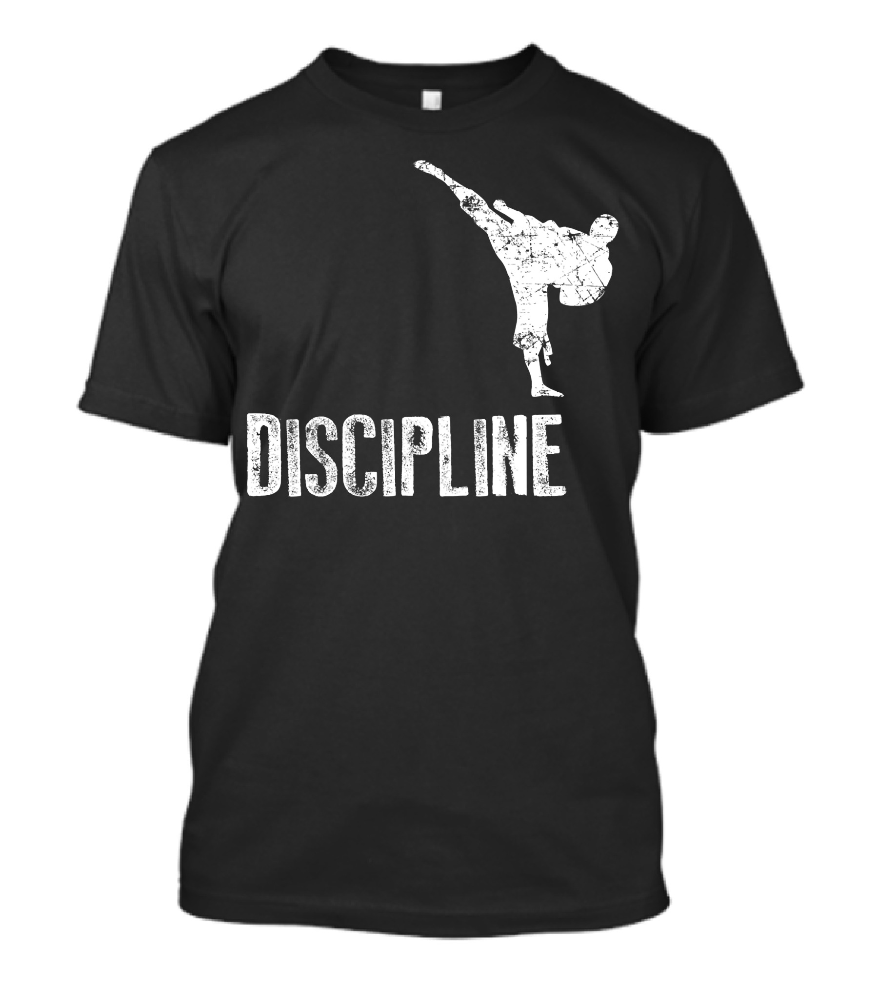 Karate Discipline Cool Martial Arts High Kick T-Shirt