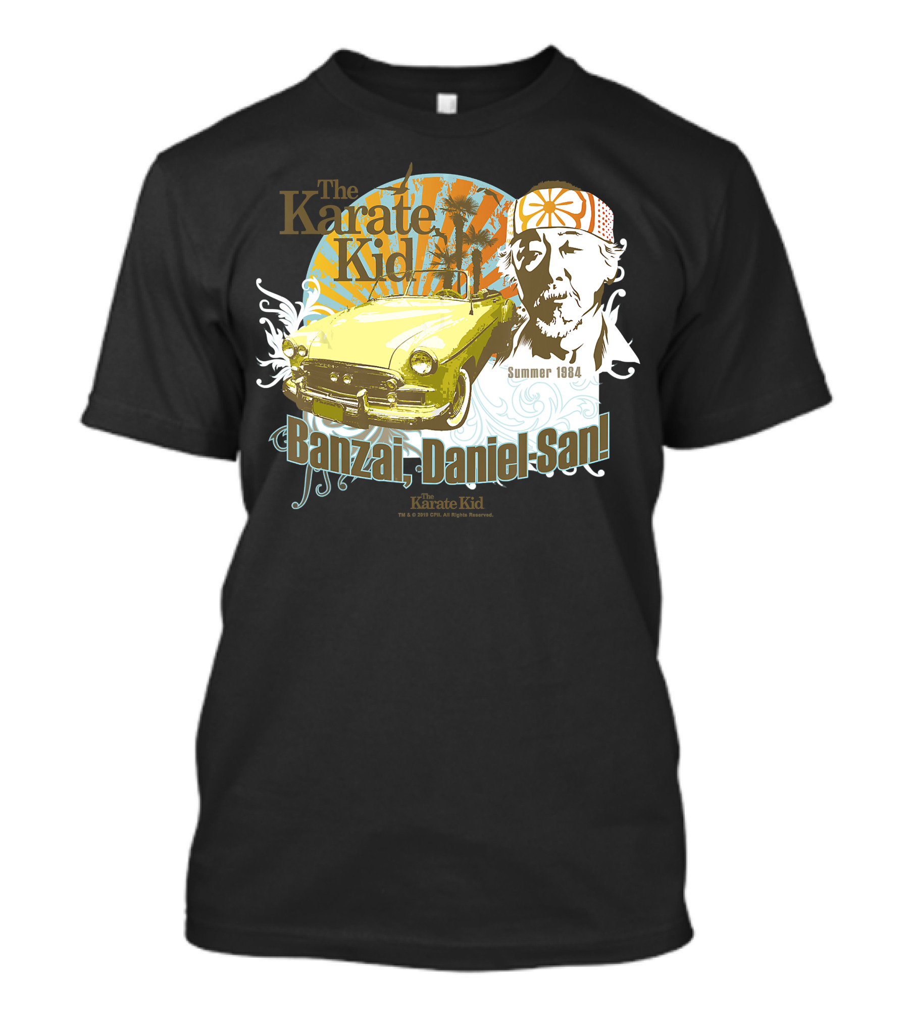 The Karate Kid Banzai Daniel-San Mr. Miyagi Summer 1984 T-Shirt