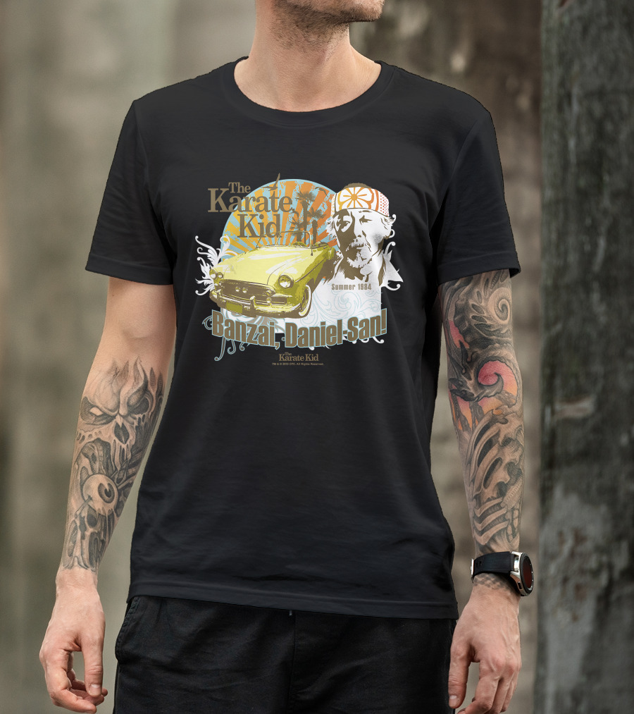 The Karate Kid Banzai Daniel-San Mr. Miyagi Summer 1984 T-Shirt