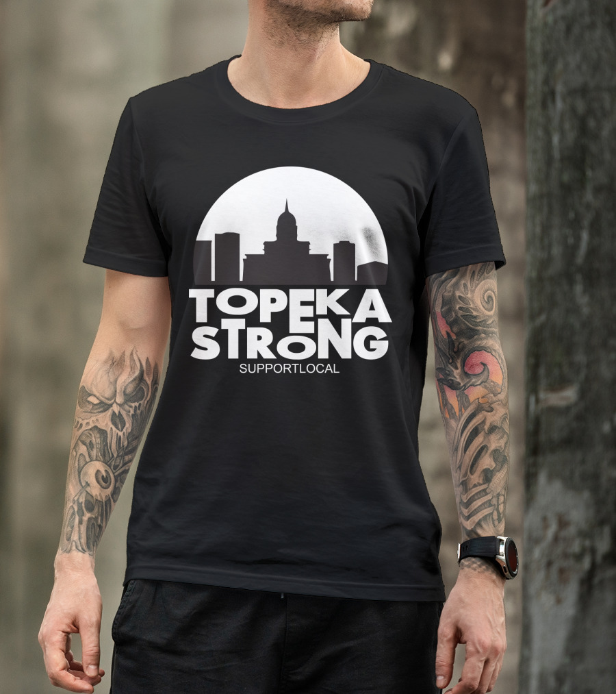 Topeka Strong Support Local Skyline T-Shirt