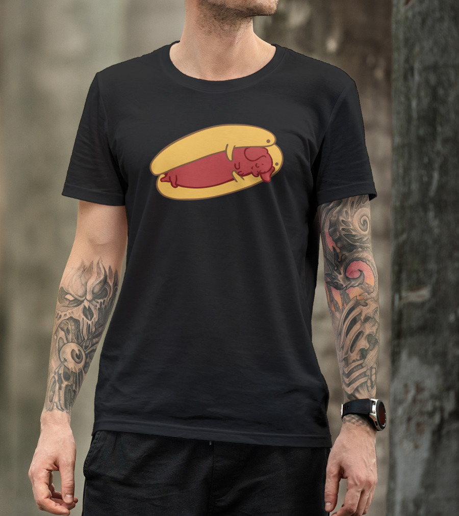 Hot Dog Dachshund Cute Sausage Dog In A Bun T-Shirt