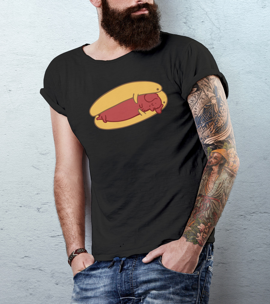 Hot Dog Dachshund Cute Sausage Dog In A Bun T-Shirt