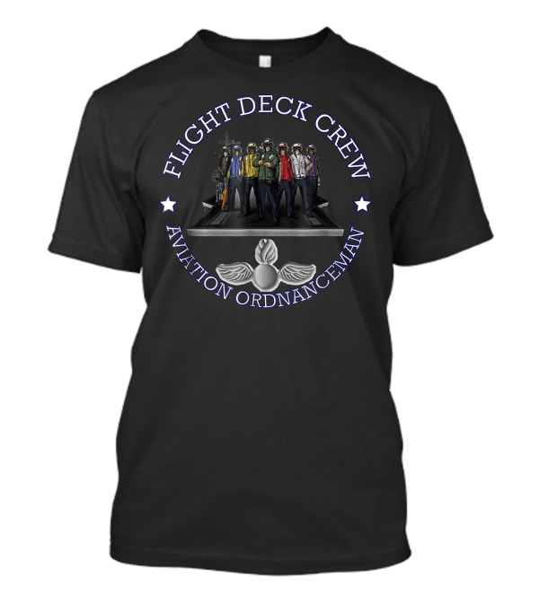 AVIATION ORDNANCEMAN FLIGHT DECK CREW GRAPHIC WITH CREW ILLUSTRATION AND STARS T-Shirt