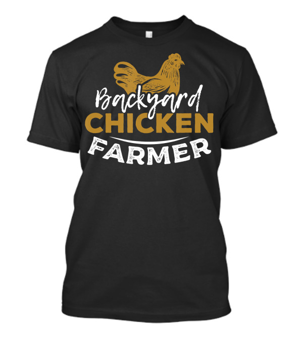Backyard Chicken Farmer Hen Outline Rustic T-Shirt