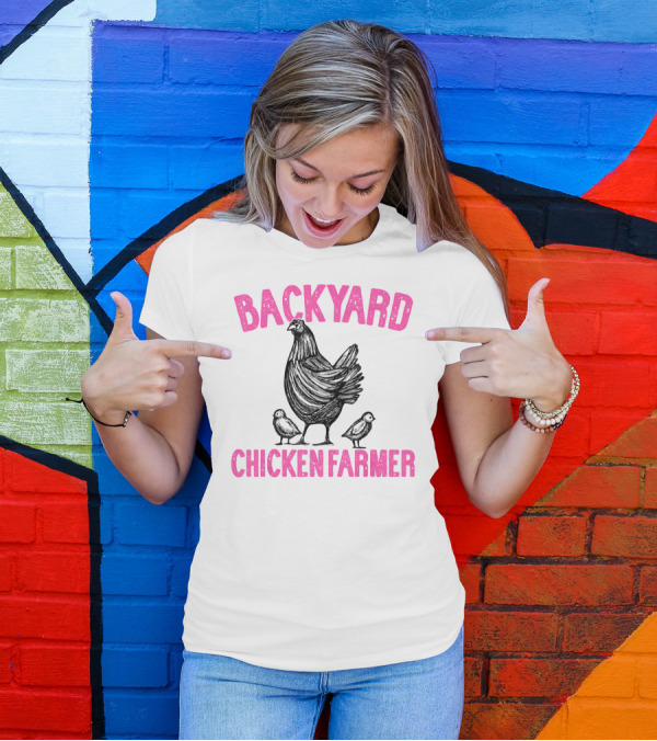 Backyard Chicken Farmer Mom Women Mothers Hen And Chicks T-Shirt