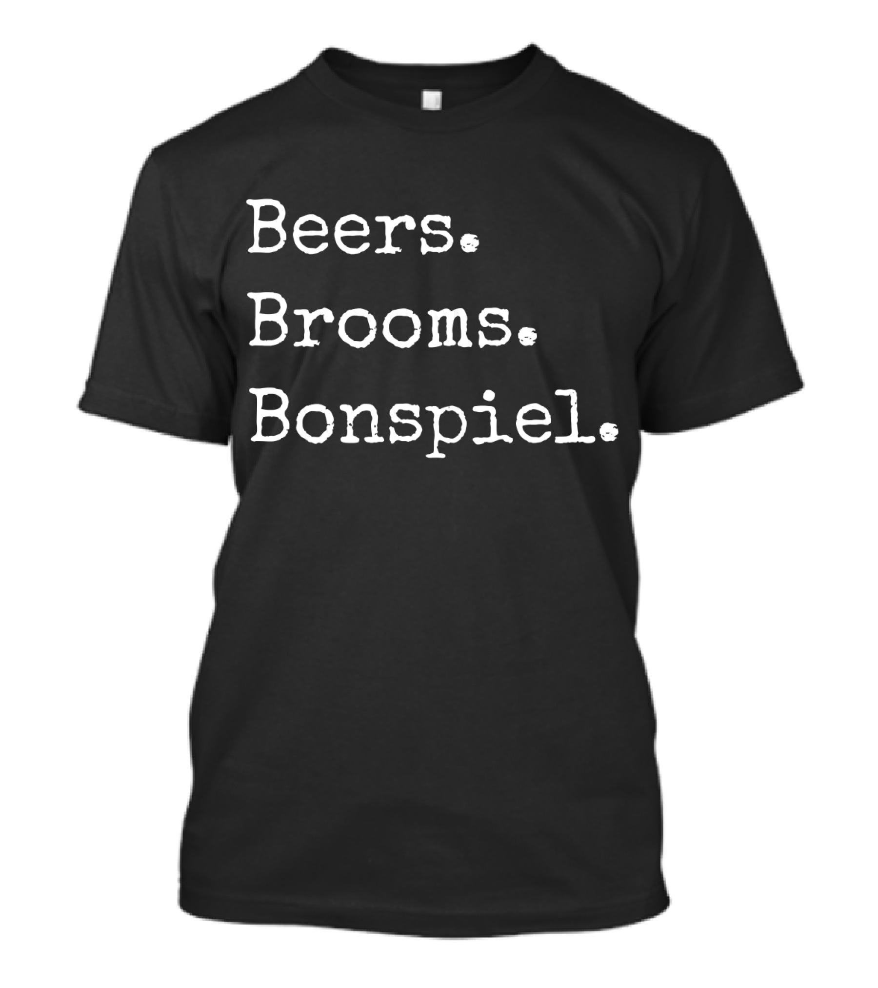 Beers Brooms Bonspiel Curling Tournament Event T-Shirt
