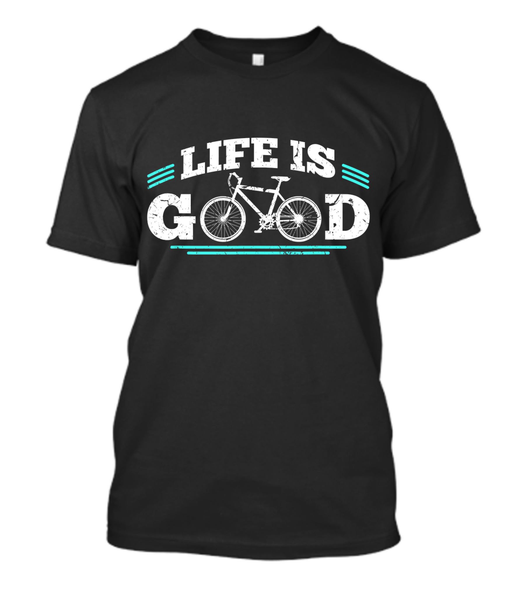 Life Is Good Bicycle Life Funny Biking Cycling Bike Bic T-Shirt