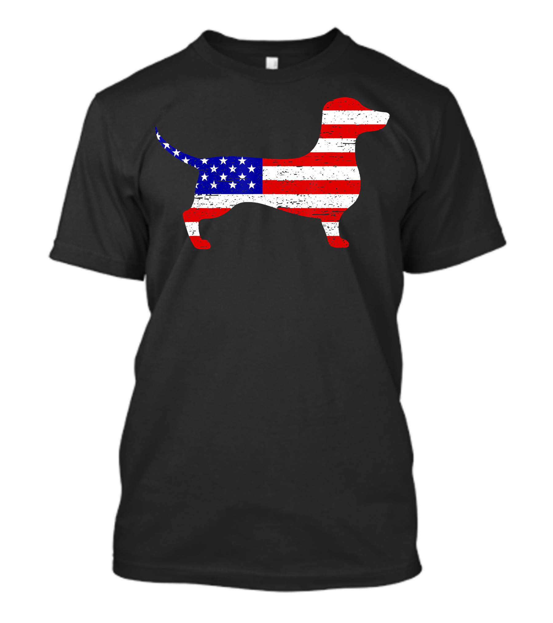 Dachshund American Flag 4th Of July USA T-Shirt