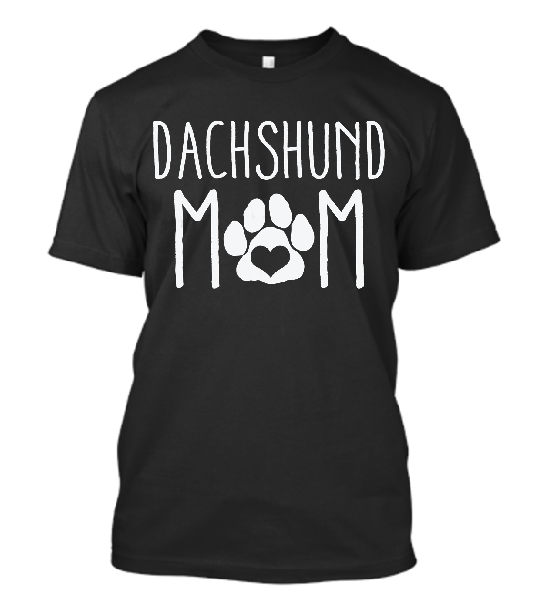 Dachshund Mom Paw Heart T-Shirt