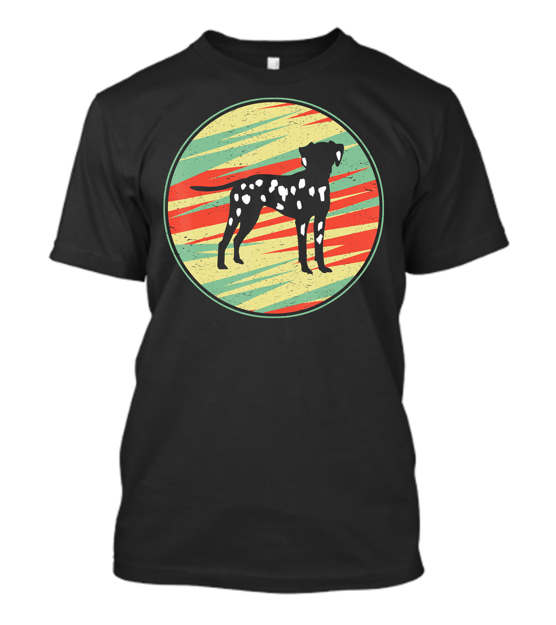 Dalmatian Retro Vintage Silhouette Cute Dog T-Shirt