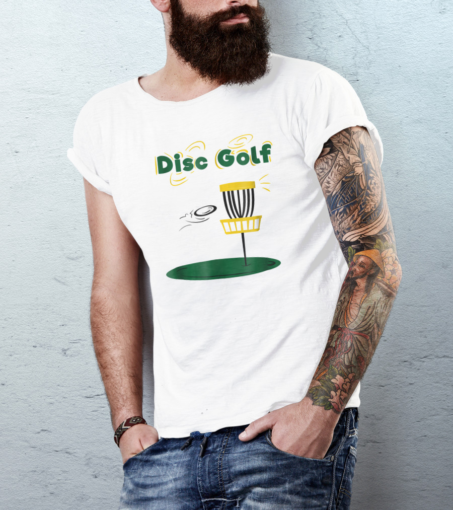 Disc Golf Funny Frisbee Basket Aim T-Shirt