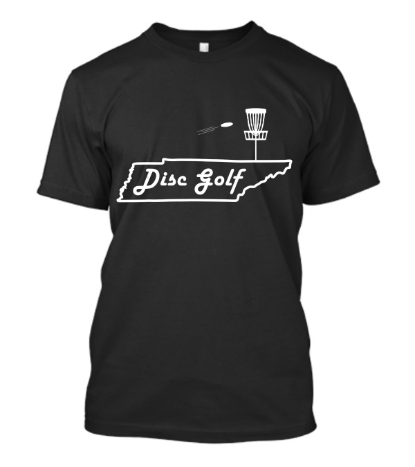 Disc Golf Tennessee USA Map And Basket T-Shirt