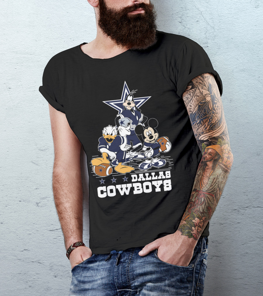 Dallas Cowboys Disney Characters Football Team T-Shirt