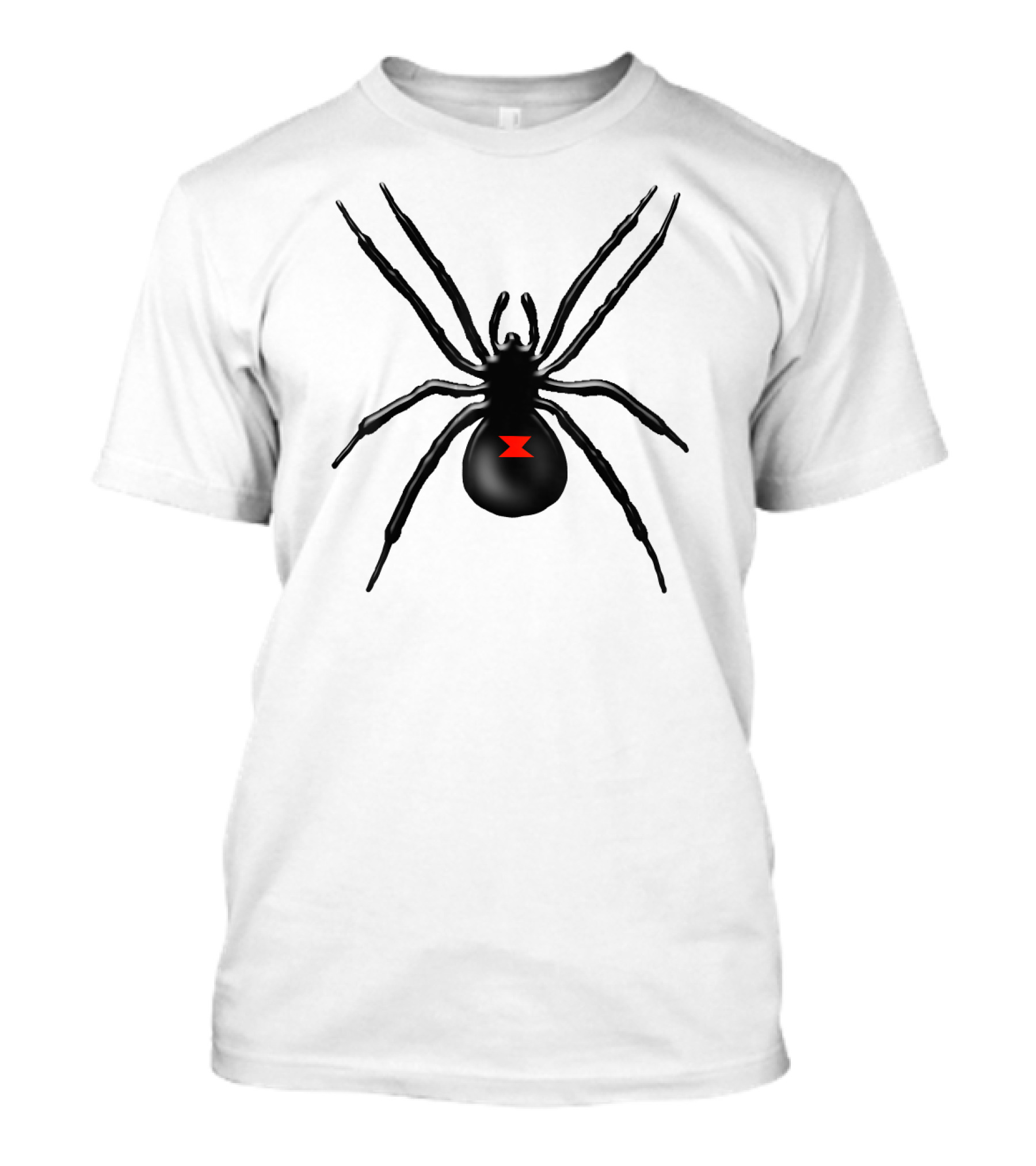 Black Widow Spider Red Hourglass T-Shirt