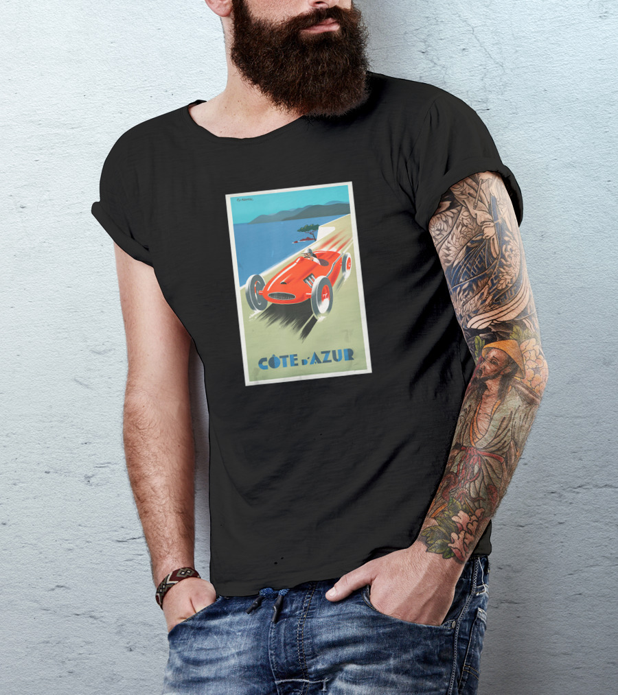 Côte D'Azur Vintage Racing Car T-Shirt