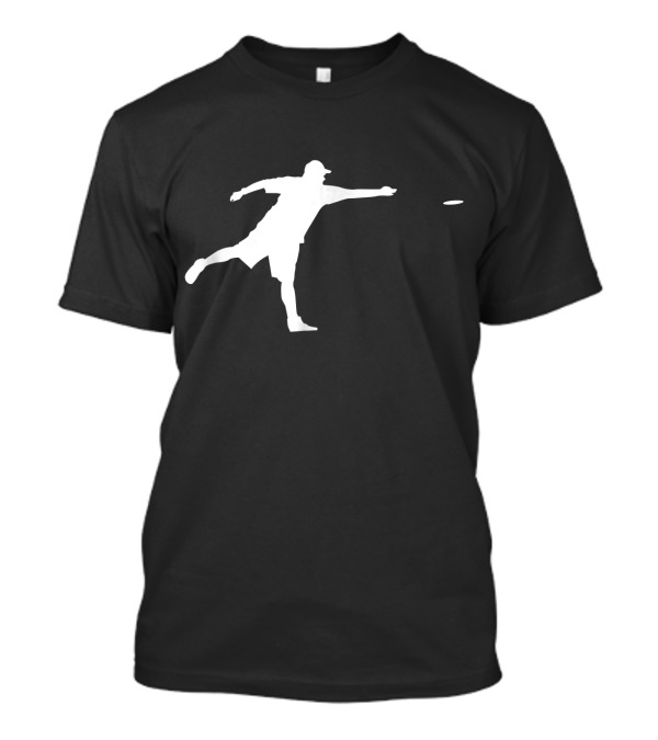 Vintage Disc Golf Silhouette Ultimate Frisbee Player T-Shirt