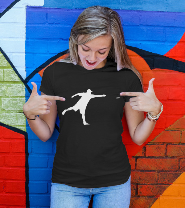 Vintage Disc Golf Silhouette Ultimate Frisbee Player T-Shirt