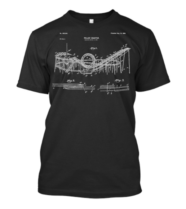 No. 609,164 Patented Aug. 16, 1898 Roller Coaster Blueprint Fig. 1 Fig. 2 Fig. 3 T-Shirt