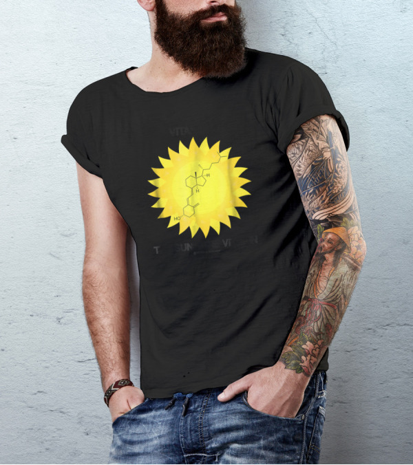 Vitamin D The Sunshine Vitamin Words And Numbers T-Shirt