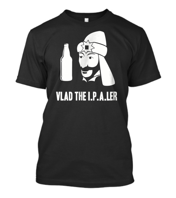 Vlad The I.P.A.ler Funny Halloween Dracula Craft Beer Dr T-Shirt