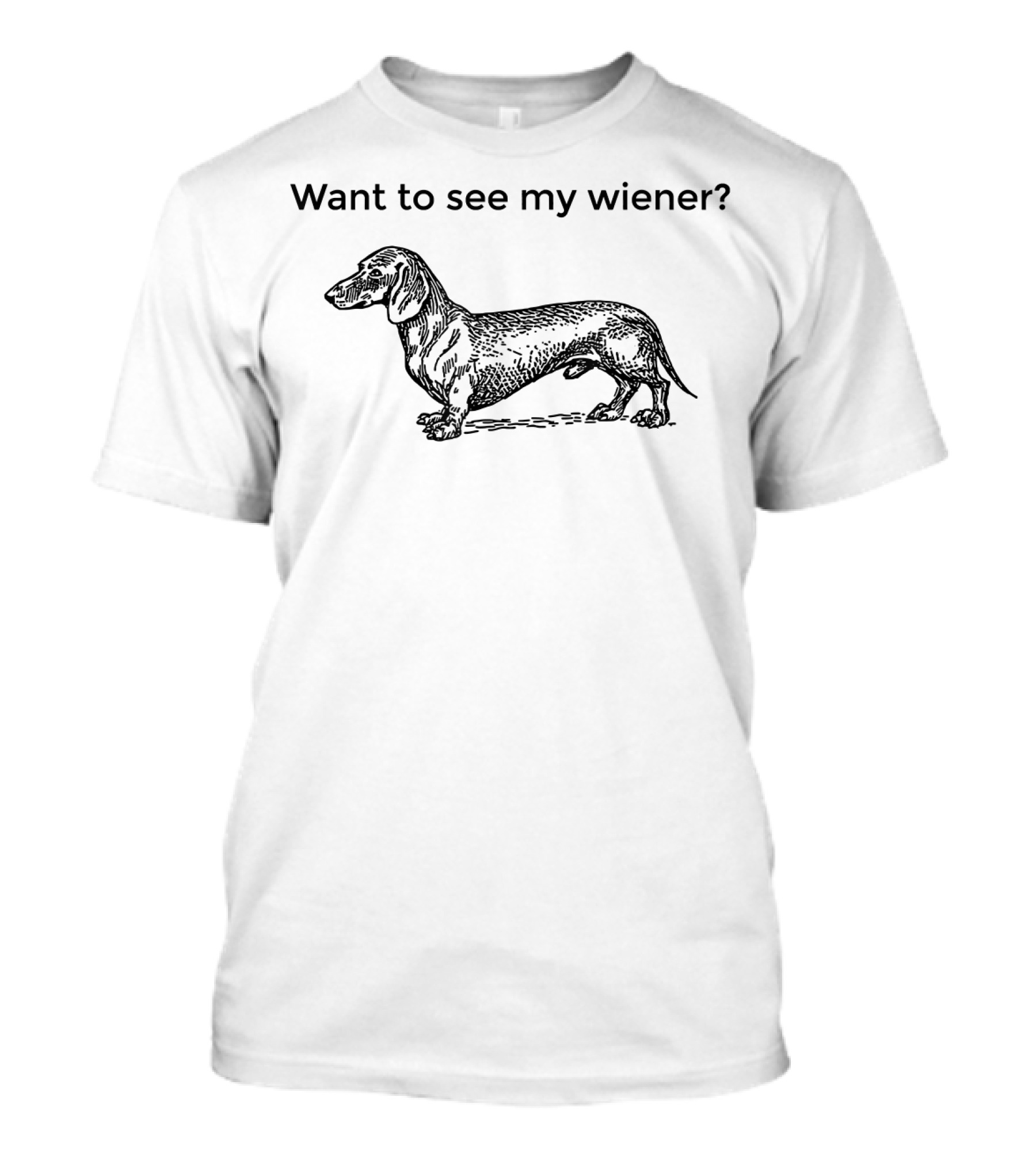 Want To See My Wiener Dog Dachshund T-Shirt