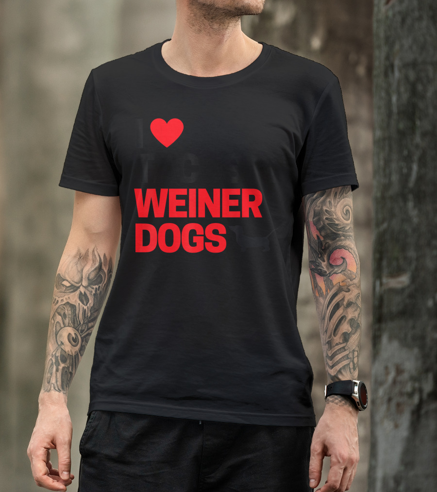 I Love Tacos And Weiner Dogs T-Shirt