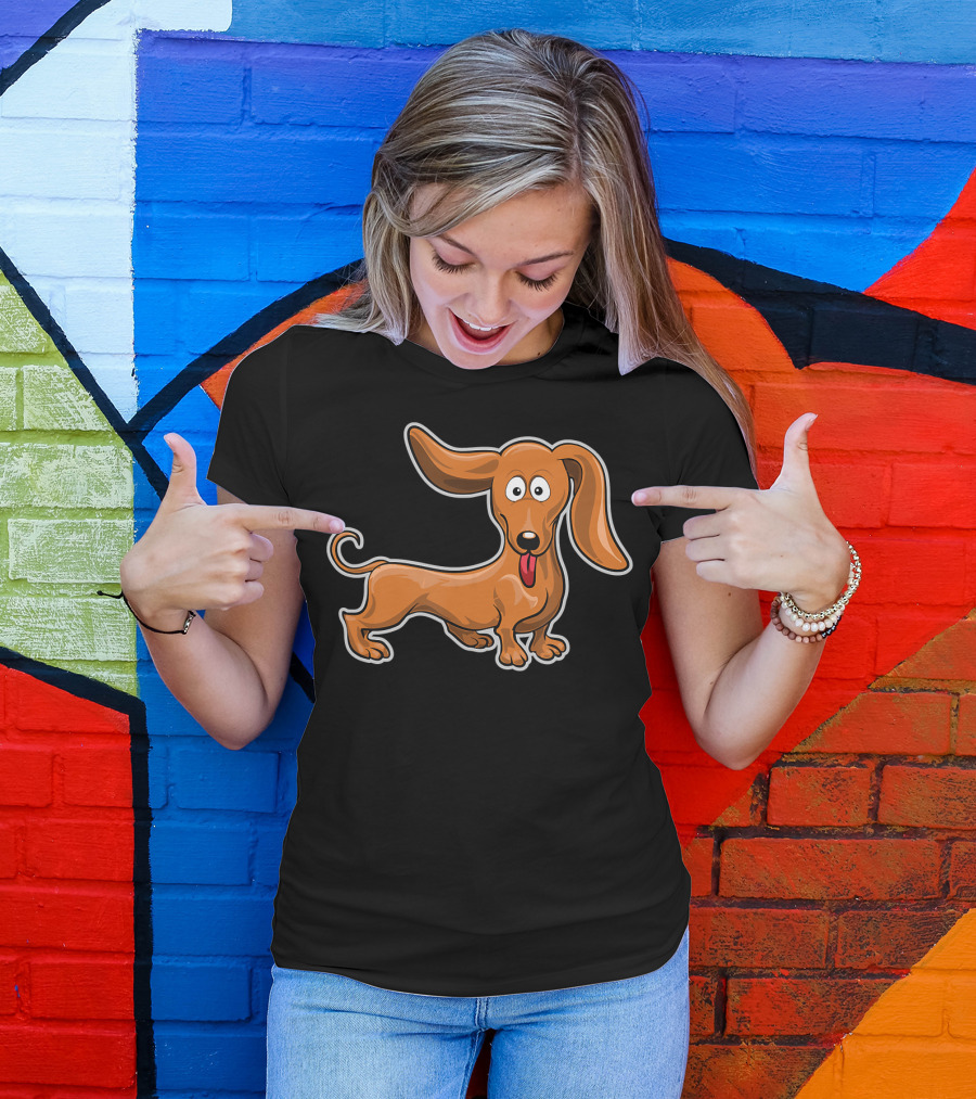 Weiner Dog Puppy Cute Dachshund Hound Dog T-Shirt