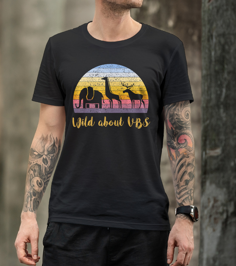 Wild About VBS Animal Safari Adventure With Elephant Giraffe Deer T-Shirt