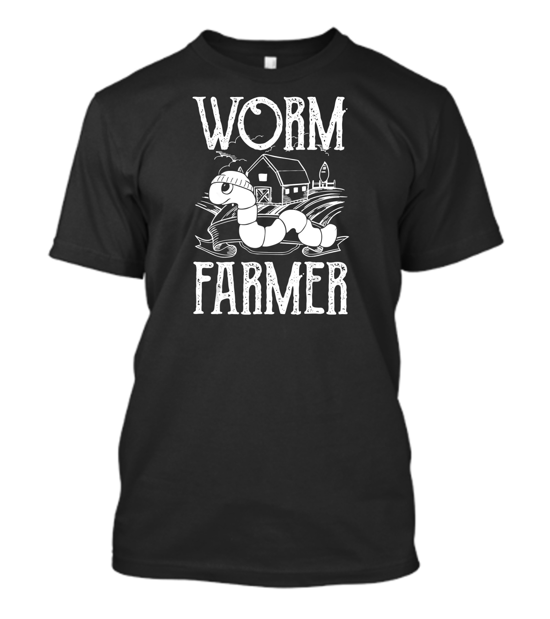 Worm Farmer Vermiculture Gardening Farming Barn T-Shirt