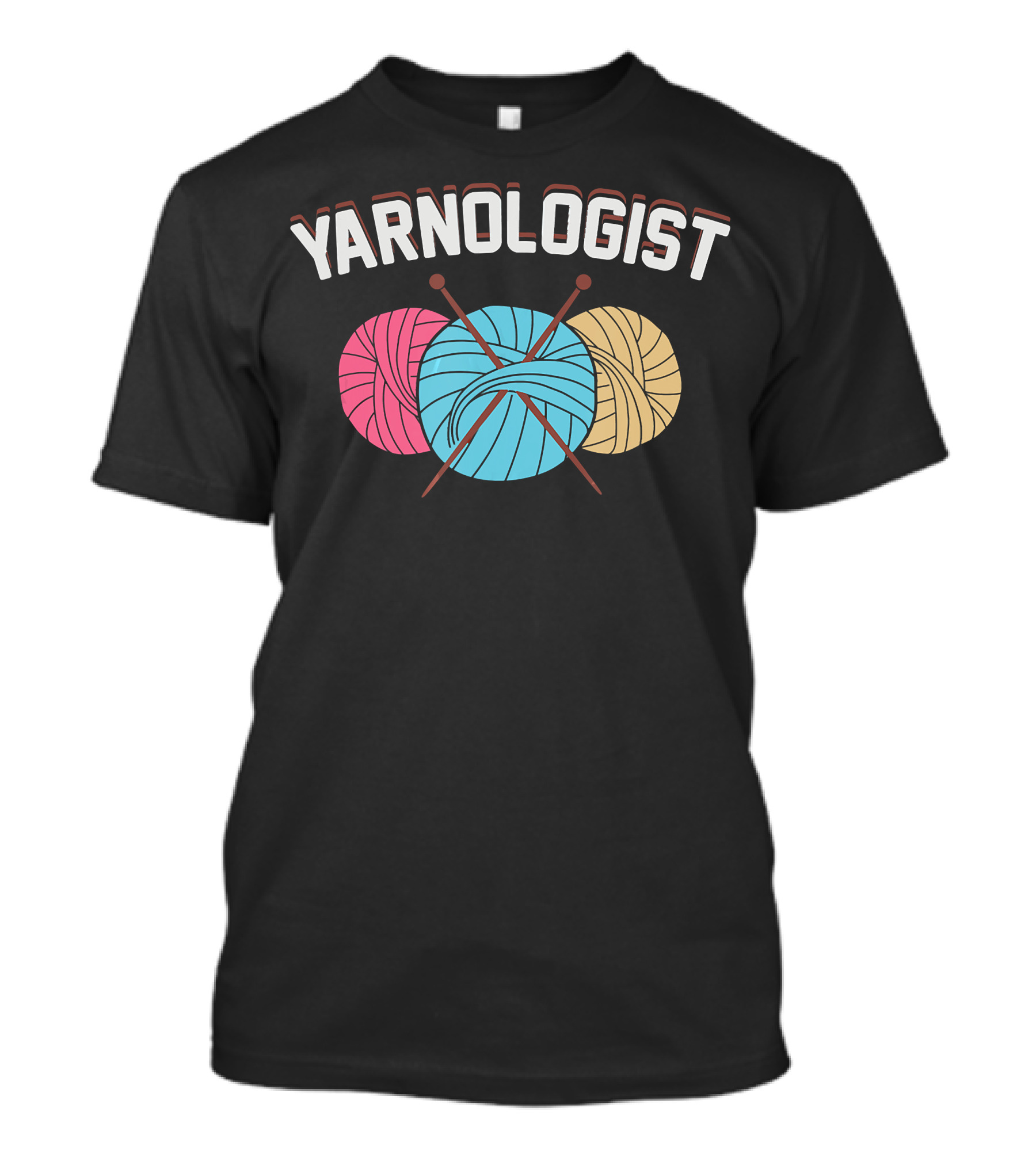 Yarnologist Expert Knitting Yarn Balls And Needles T-Shirt