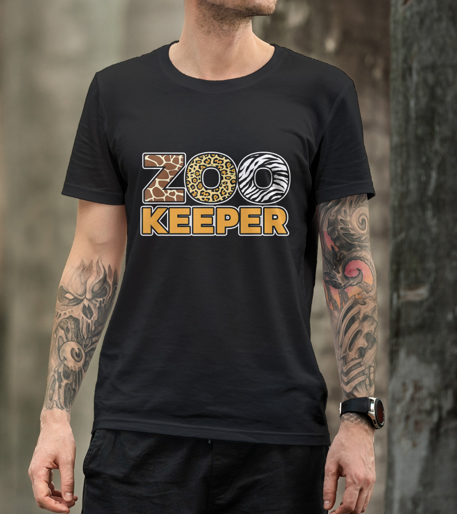 Zookeeper Animal Print Patterns African Savanna T-Shirt