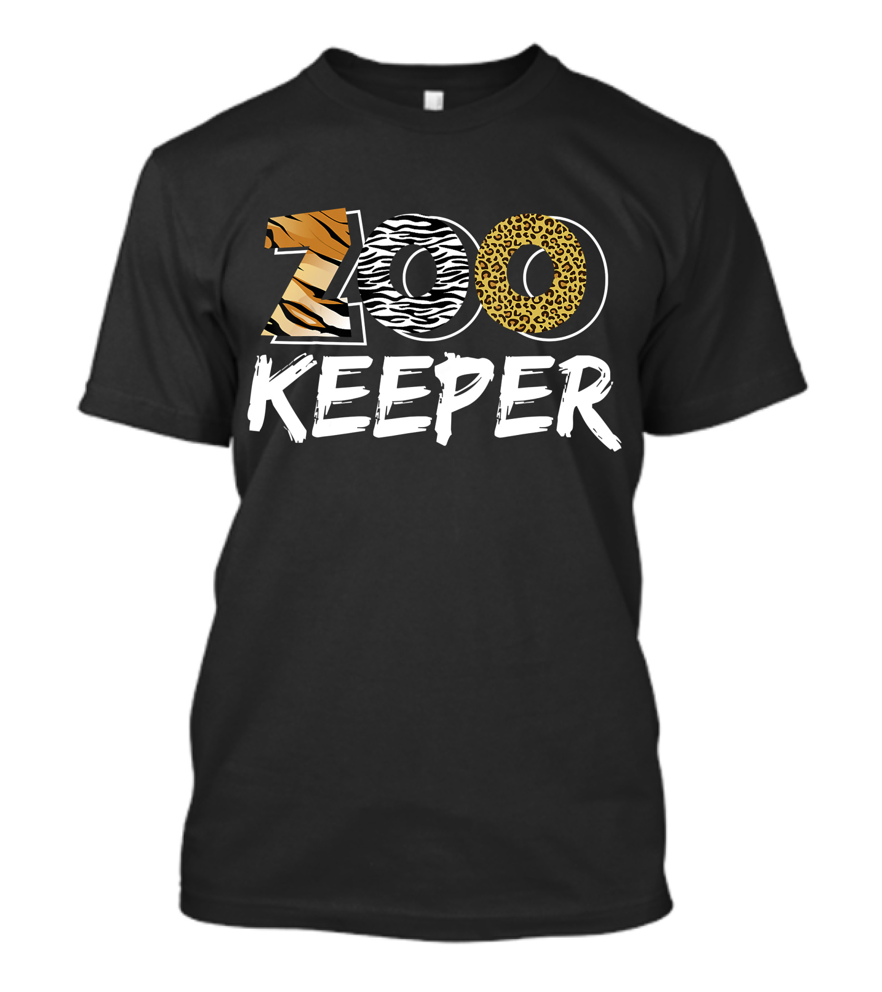 Zookeeper Tiger Zebra Leopard Print African Savanna T-Shirt